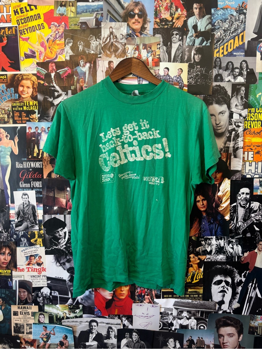 Hanes Green Celtics Graphic Short Sleeve Tee